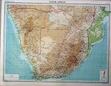 1920 SOUTH AFRICA INDIAN OCEAN ATLANTIC MAP
