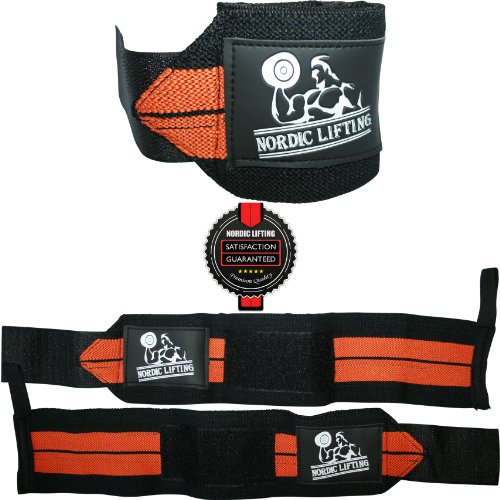 Wrist Wraps (1 Pair/2 Wraps) for Weightlifting/Crossfit/Powerlifting/Bodybuilding - For Women & Men - Premium Quality Equipment & Accessories for the Absolutely Best Hand Strength & Support Possible - Guard & Brace Your Wrists With this Gear to Avoid Injury During Weight Lifting - 1 Year Warranty!