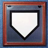 Wall Mountable Full Size Baseball Home Plate Display Case (Wood)