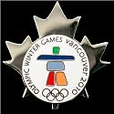 2010 Winter Olympics Silver Leaf Collectible Pin
