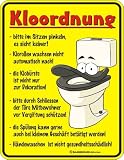 Fun-Schilder  Klo-Ordnung !!! 