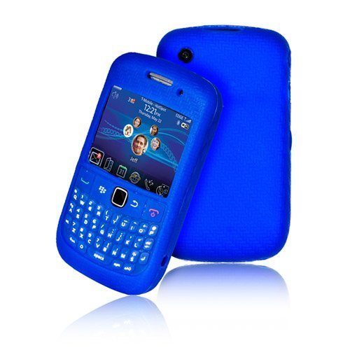 Supergets High Quality Keypad Silicone Case For Blackberry Curve 9300 / 8520 Include Screen Protector And Polishing Cloth