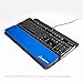 Fat Wrist Pad 17 is a 4 X 17 X 0.75 Inch Wrist Rest for Standard Keyboards and Full Length Mechanical Keyboards (Royal Blue)
