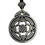 Celtic Knot Warrior Quatrefoil Shield Pendant Protection Renaissance Jewelry