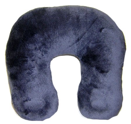 Plush Spun Gee Micro Beed Cushie Neck Pillow Charcoal Grey