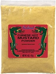 Roland Dried Hot Mustard Powder, 4-Ounce Bag(Pack of 100)