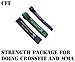 CFF Monster Strength Band Cross Training Pull up Package – Strength, Pull-Up, Power-Lifting, Jump, Speed, Sprinting, Mobility, Stretching (Includes 3 Bands)