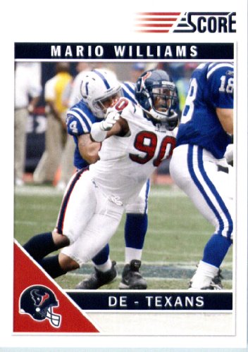2011 Score Football Card # 119 Mario Williams - Houston Texans - NFL Trading Card In a Protective Screwdown Case!