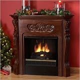 Bella Ventless Fireplace- Mahogany Finish
