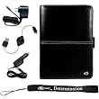 Form Fitting Carrying Case for Sony eBook Reader Touch PRS 600 (PRS600) + Rapid Home Wall Charger+ Rapid Travel Car Charger + Retractable USB Data Sync Cable+ 4-inch eBigvalue Determination Hand Strap