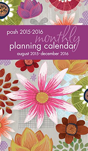 Posh: Painter's Floral 2015-2016 Monthly Pocket Planning Calendar