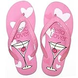 IMAGE OF Hello Lover Pink Cocktail Flip Flops Small