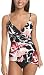Christina Women's Print Two Piece Asymmetrical Tankini