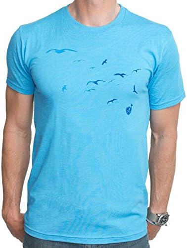 Nikau Kai Men's Fly Away Premium Tri-Blend Short Sleeve T-Shirt Medium Aqua