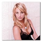 Kaley Cuoco Color Matte Photograph (12x12 Inches - Black Top)