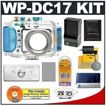 Canon WP-DC17 Waterproof Case with Spare NB-5L Battery + Charger + WW-DC1 Waterproof Case Weights + Cameta Bonus Accessory Kit for PowerShot SD870 IS Digital Camera