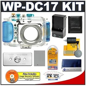 Canon WP-DC17 Waterproof Case with Spare NB-5L Battery + Charger + WW-DC1 Waterproof Case Weights + Cameta Bonus Accessory Kit for PowerShot SD870 IS Digital Camera
