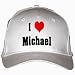 I Love/Heart Michael White Hat / Baseball Cap