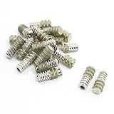 uxcell　棚ダボ　棚サポート　シェルフホルダー　ガラス製家具用　 4mm直径　20mm x 8mm　金属製　20個セット