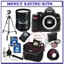 Nikon D5000 12.3 MP DX Digital SLR w/ Nikon 18-200mm f/3.5-5.6 G ED-IF AF-S VR DX Lens + Spare Nikon Lithium-Ion Battery + Two (2) 16GB + Digital SLR Gadget Bag + .48x Wide Angle Panoramic HD Series Fisheye w/ Macro+ 3PC Filter Kit + Accessories Kit