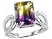 2.20 cts Genuine Rare Ametrine Emerald Cut Ring - 14kt White or Yellow Gold