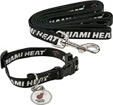 Miami Heat Dog Collar & Leash Set