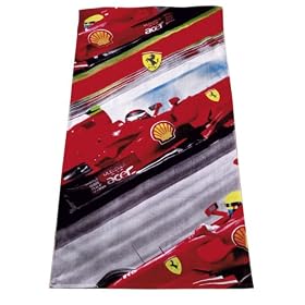Ferrari Formula 1 F1 Beach Towel by Ferrari