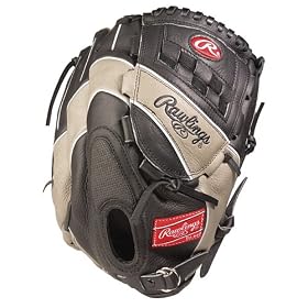 <b>Rawlings Adult Bull Oil-Tanned Black Leather Glove - RH</b>