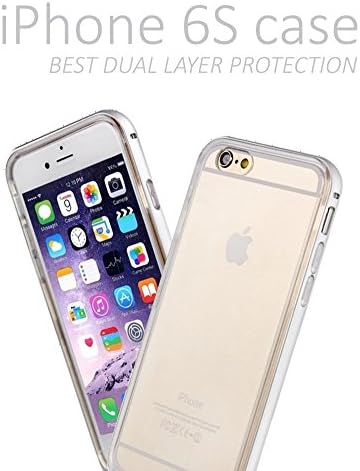 iPhone 6s Case - Camot®, PREMIUM BUMPER (Silver) and Clear TPU, BEST Dual Layer PROTECTION iPhone 6 S + FREE TEMPERED GLASS SCREEN PROTECTOR