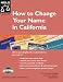 Book How to Change Your Name in California