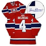 Jean Beliveau Montreal Canadiens Autographed/Hand Signed Hockey Jersey