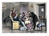 Vaccination Using Live Virus in a Physician's Office During a Smallpox Panic, 1870s Giclee Poster Print, 32x24