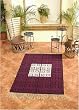 Wool rug, 'Grape Pyramid' (4x7) Wool rug, 'Grape Pyramid' (4x7)