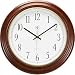 River City Clocks Radio-controlled Post Office Wall Clock with Cherry Finish - 16 Inch Diameter - Model # 801-401