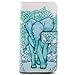 Galaxy S6 case,JanCalm [Kickstand] New Pattern Premium PU Leather Wallet [Card/Cash Slots] Flip Case Cover for Samsung Galaxy S 6 (NOT FIT S6 Active) + Crystal Pen (Elephant)