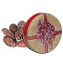 1 and 1/2 lb Smoked Almonds Tin - Red Bow