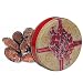 Gourmet Food : 1 and 1/2 lb Smoked Almonds Tin - Red Bow