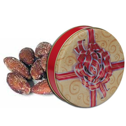 3 4 lb Smoked Almonds Tin - Red Bow by Almonds