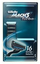 Gillette MACH3 Turbo Shaving Cartridges (16 Cartridges)
From Gillette
