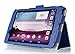 ProCase G Pad 7.0 Case - Bi-Fold Flip Stand Folio Cover Case Exclusive for G Pad 7 inch Tablet (V400), with Hand Strap, Bonus procase Stylus Pen (Navy, Dark Blue)