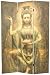 Unique Decorative Floor Screen - 6 ft. Kwan Yin w/ Lotus Bamboo Matchstick Room Divider