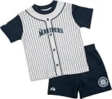 Seattle Mariners Infant Pinstripe Short Set