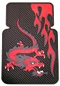 Red Fire Dragon Universal-Fit Molded Front Floor Mat - Set of 2