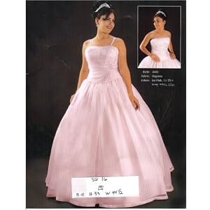 Buy Araceli Quinceanera Ice Pink Size 16 Formal Evening Dress Debutante Prom Ball Gown by Araceli Quinceanera