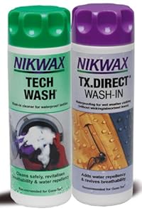 Nikwax Tech Wash/Tx. Direct Twin Pack Clean/Proof Value Pack - 300ml