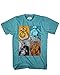 Star Wars Boys' T-Shirt, Blue Bird Snow Heather, X-Large/18-20