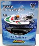 Radio Controlled Micro Mini Palm Size Bath Time Racing Speedboat Colour : WHITE