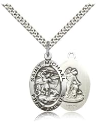 Sterling Silver St. Michael the Archangel Pendant