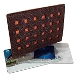 DataSafe Eco-friendly RFID Shielding Identity-theft Protection Credit Card Holder (chocolate/orange)