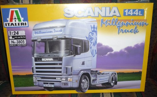 #3805 Italeri Scania 144L Millennium Truck 1/24 Scale Plastic Model Kit,Needs Assembly-image